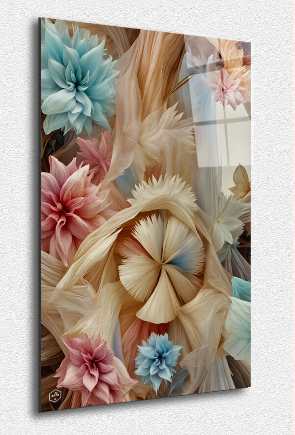 Interlaced petals form a soothing, symmetrical mandala.