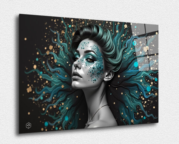 A surreal underwater scene featuring a mystical mermaid, inspired by Pierre et Gilles' aquatic themes.