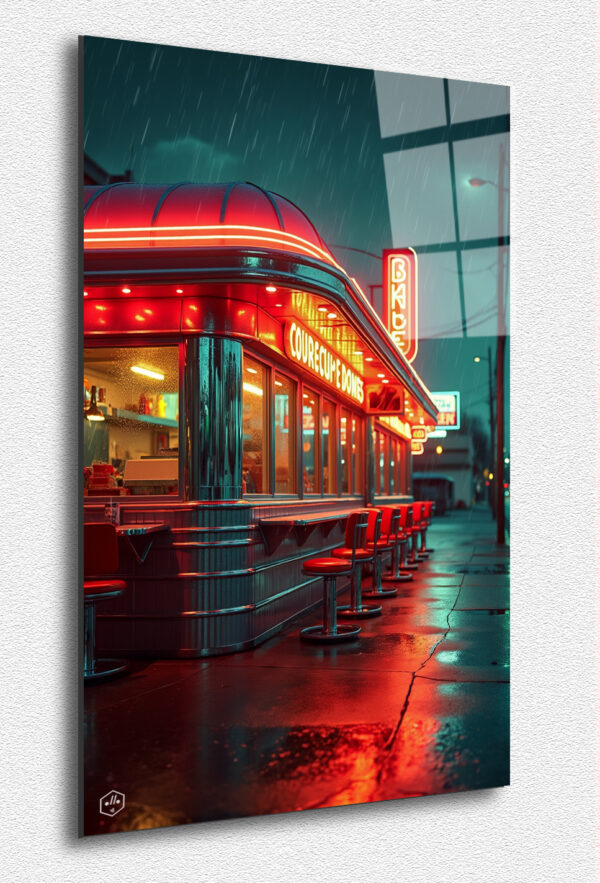 A glowing homage to the classic American diner.