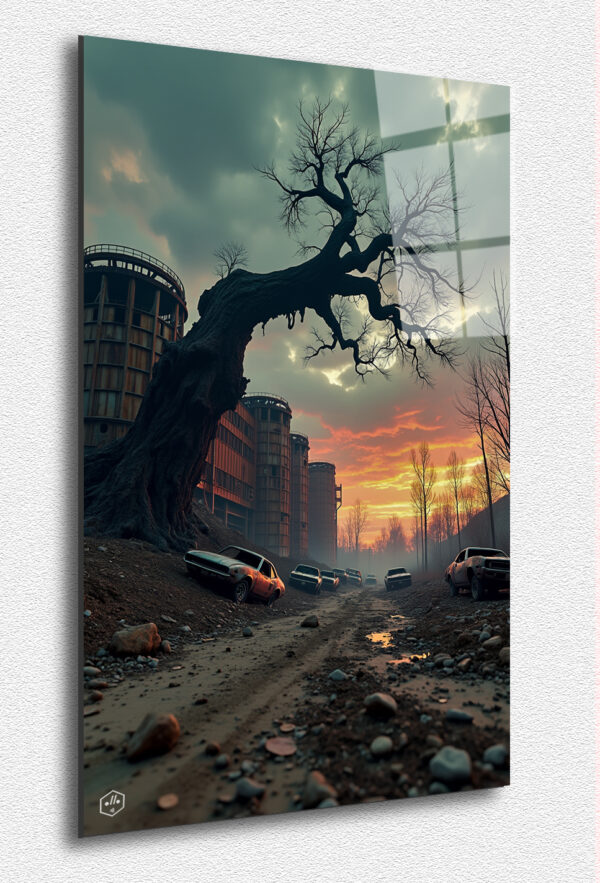 A haunting and shocking vision of a world ravaged by environmental destruction and natural disasters.