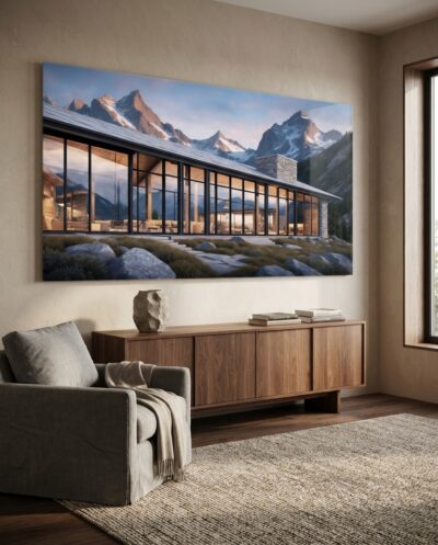 Mountain Lodge with Panoramic Views