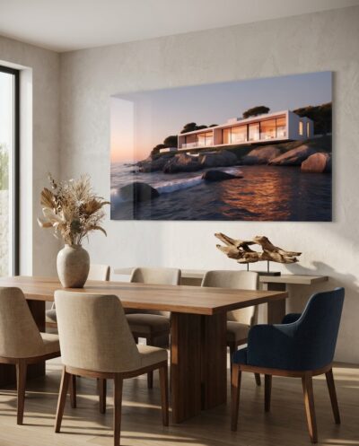 Seaside Villa at Sunset