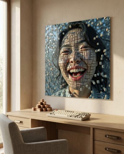 Fleeting Joyful Face Woman 20