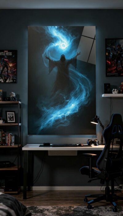 Conjurer of Cyan Fire