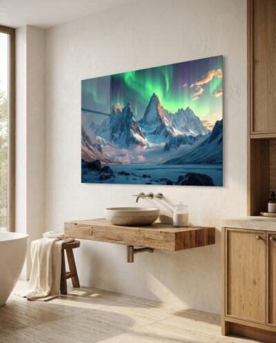 Aurora Over Mountains
