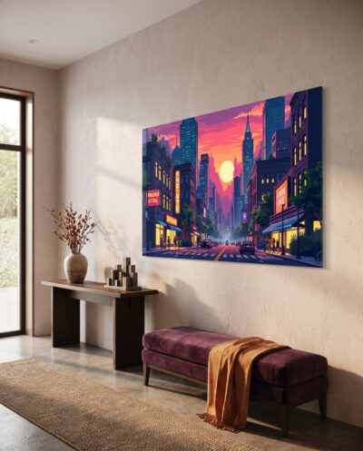 Pixelated Cityscape
