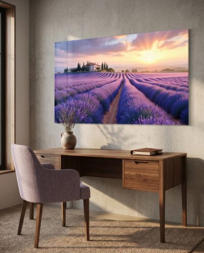 Lavender Fields at Sunrise