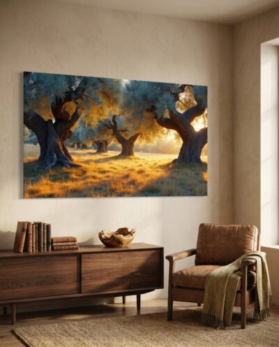 Olive Groves in the Evening Light