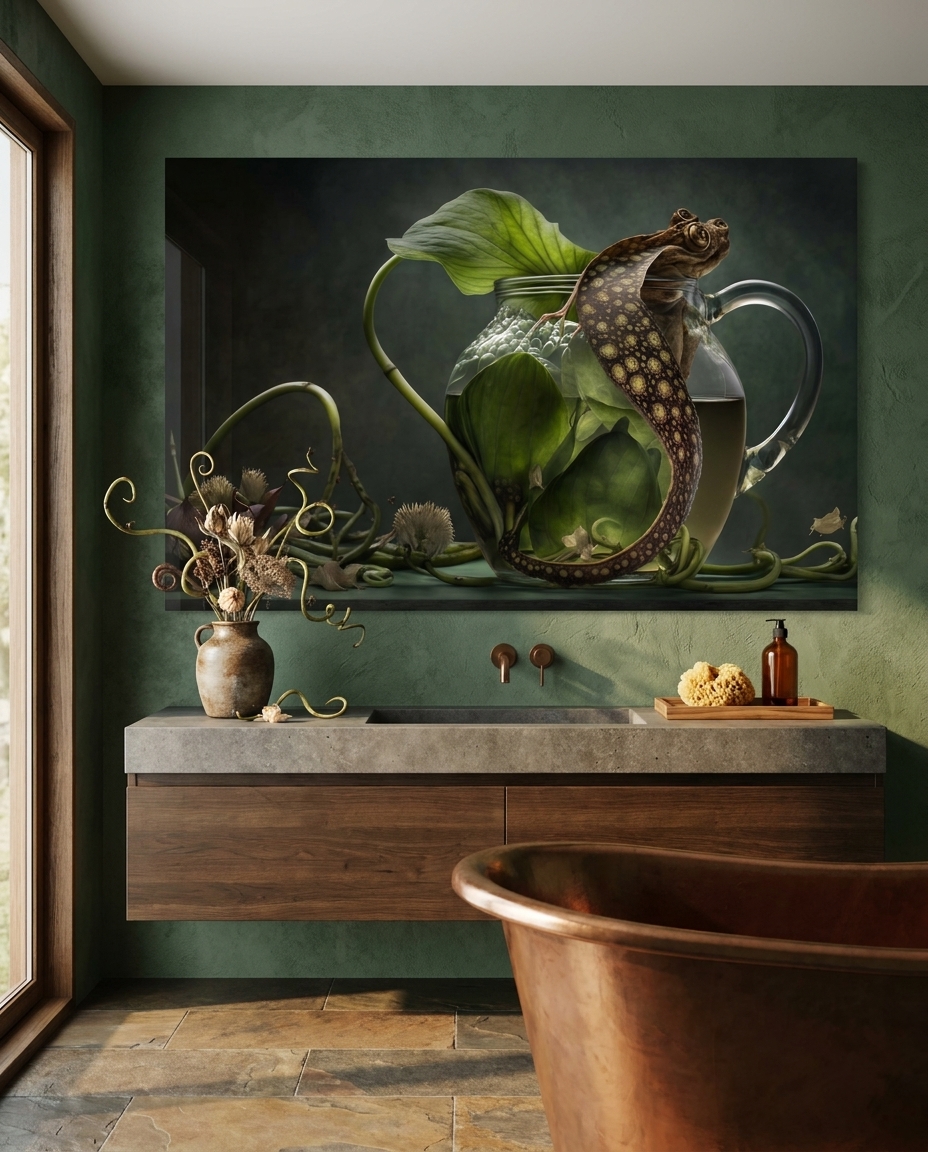 Ethereal Contrasts: Nature and Myth