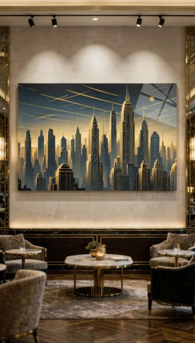 Golden Cityscape at Dusk