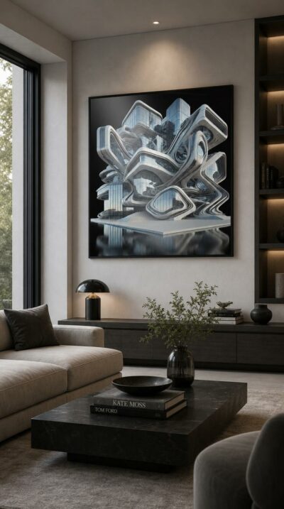 Dall·E 2025 03 23 15.37.30 A Surreal And Original Depiction Of A Modern Architectural Building With A Design, Structure, And Visual Language Th