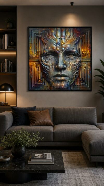 Dall·E 2025 03 23 17.57.03 A Surreal And Original Portrait Of An Unknown Being That Exists Outside All Probabilities, Beyond Any Conceivable Va